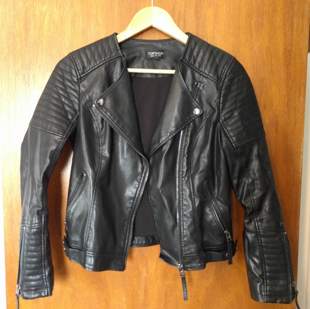 Moto Jacket Faux Leather